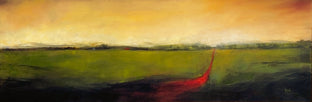 Original art for sale at UGallery.com | Red Road XVI by Mandy Main | $1,000 | oil painting | 12' h x 36' w | photo 1
