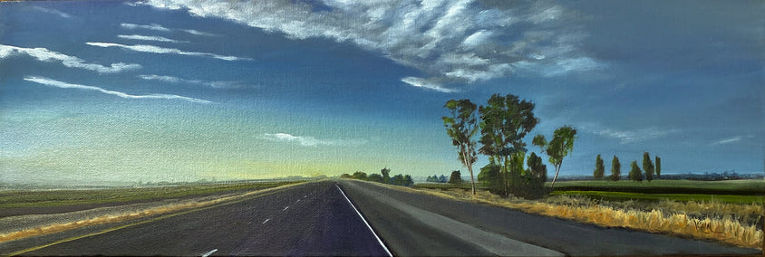 oil painting by Mandy Main titled Road Trip VI