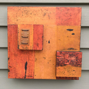 Original art for sale at UGallery.com | Shuttered by Margriet Hogue | $500 | mixed media artwork | 12' h x 12' w | photo 3