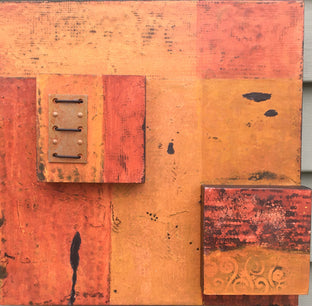 Original art for sale at UGallery.com | Shuttered by Margriet Hogue | $500 | mixed media artwork | 12' h x 12' w | photo 1