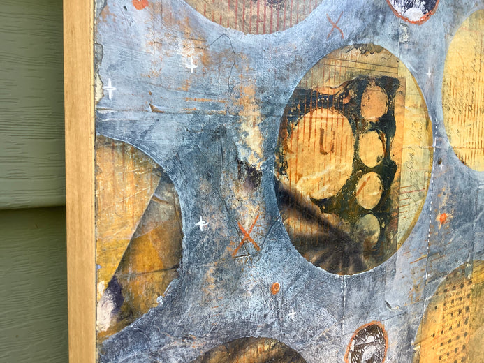 The Planets Are Aligning by Margriet Hogue |  Side View of Artwork 