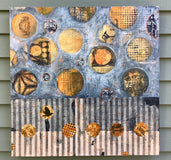 Original art for sale at UGallery.com | The Planets Are Aligning by Margriet Hogue | $1,050 | mixed media artwork | 24' h x 24' w | thumbnail 3