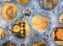 Original art for sale at UGallery.com | The Planets Are Aligning by Margriet Hogue | $1,050 | mixed media artwork | 24' h x 24' w | thumbnail 4