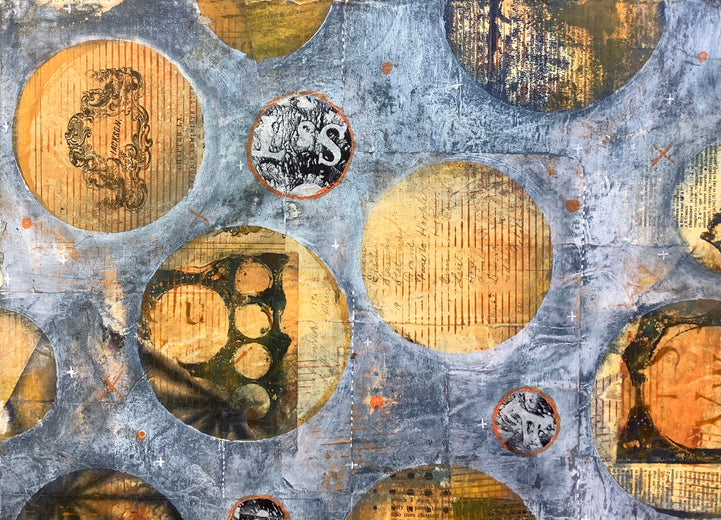 The Planets Are Aligning by Margriet Hogue |   Closeup View of Artwork 