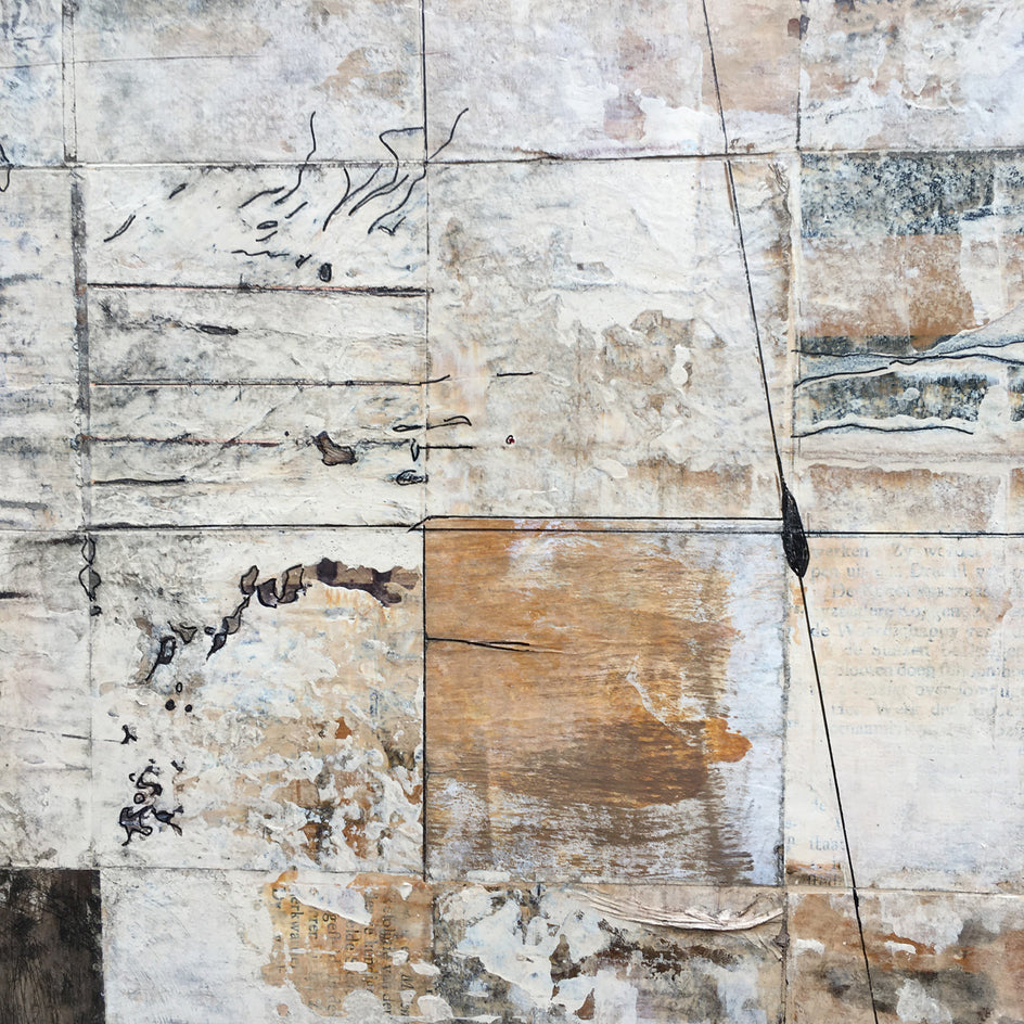 When Dinosaurs Roamed the Earth by Margriet Hogue |  Closeup View of Artwork 