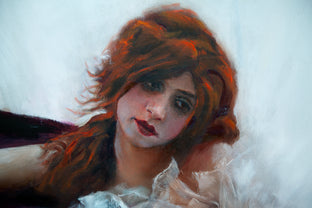 Marian in White by John Kelly |   Closeup View of Artwork 