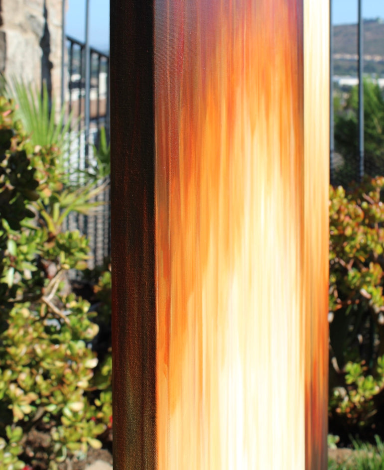 Diving In - Amber Rush by Marie-Eve Champagne |  Side View of Artwork 