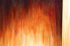 Original art for sale at UGallery.com | Diving In - Amber Rush by Marie-Eve Champagne | $1,275 | acrylic painting | 40' h x 30' w | thumbnail 4