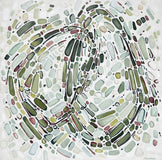 Original art for sale at UGallery.com | Ellipses by Marie-Eve Champagne | $650 | acrylic painting | 24' h x 24' w | thumbnail 1