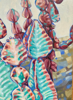 Original art for sale at UGallery.com | Flora Flora by Marie-Eve Champagne | $625 | acrylic painting | 30' h x 15' w | photo 4