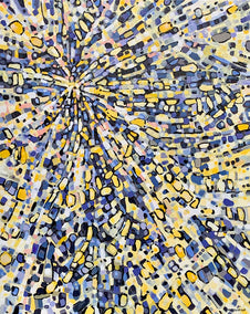 acrylic painting by Marie-Eve Champagne titled Fragmentation - Breaking Point