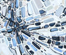 Original art for sale at UGallery.com | Fragmentation II - Boxes by Marie-Eve Champagne | $775 | acrylic painting | 30' h x 24' w | thumbnail 4