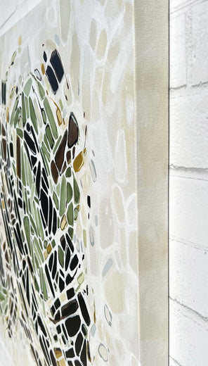 Fragmentation II - Pieces by Marie-Eve Champagne |  Side View of Artwork 
