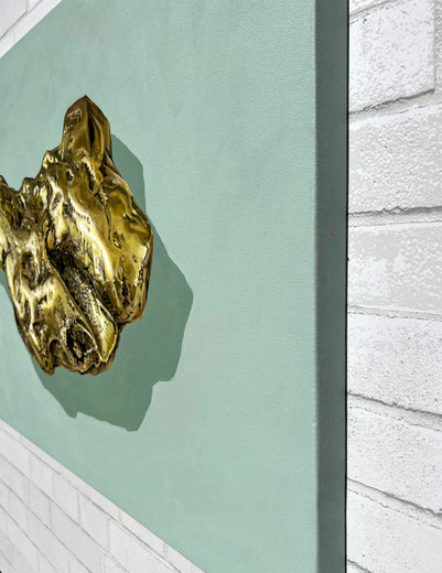 Of Rocks and Colors - B by Marie-Eve Champagne |  Side View of Artwork 