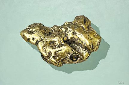 acrylic painting by Marie-Eve Champagne titled Of Rocks and Colors - B