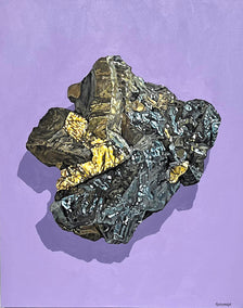 acrylic painting by Marie-Eve Champagne titled Of Rocks and Colors - BG