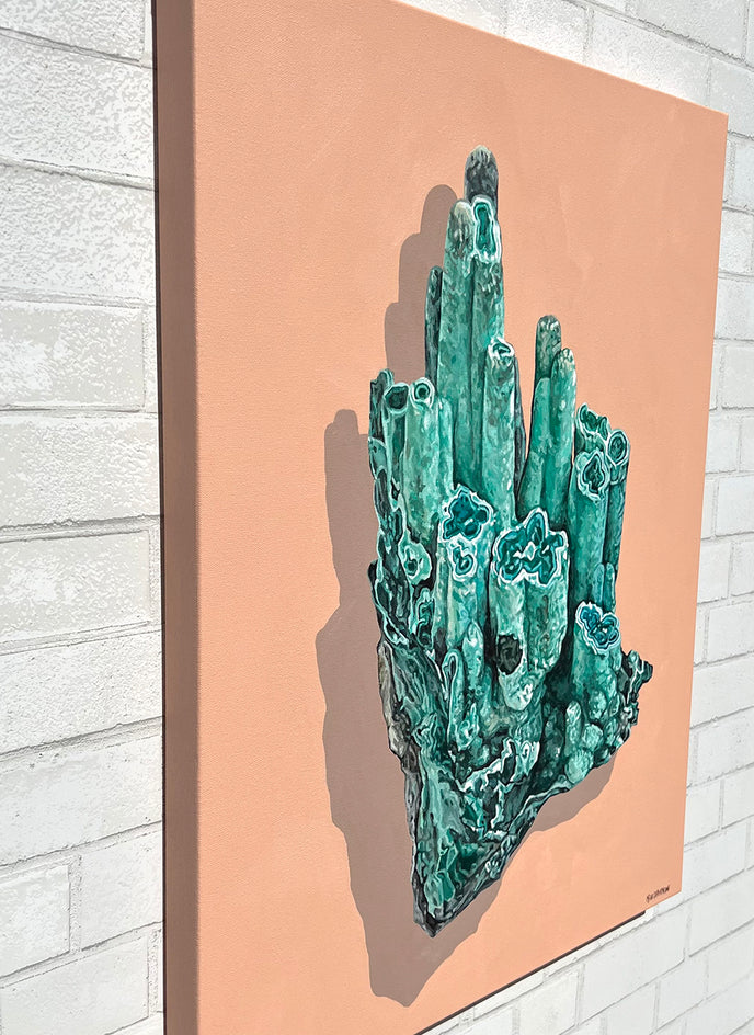 Of Rocks and Colors - S by Marie-Eve Champagne |  Side View of Artwork 