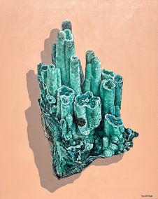 acrylic painting by Marie-Eve Champagne titled Of Rocks and Colors - S