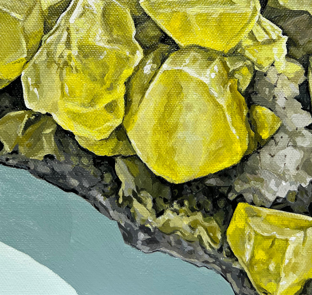 Of Rocks and Colors - Sulphur Shine by Marie-Eve Champagne |  Closeup View of Artwork 