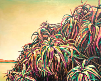 acrylic painting by Marie-Eve Champagne titled Points