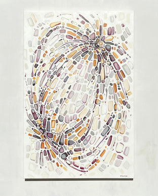 Original art for sale at UGallery.com | Tell Me More by Marie-Eve Champagne | $950 | acrylic painting | 36' h x 24' w | photo 3