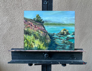 Original art for sale at UGallery.com | Agate Beach, Oregon by Marilyn Froggatt | $425 | oil painting | 11' h x 14' w | photo 3