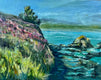 Original art for sale at UGallery.com | Agate Beach, Oregon by Marilyn Froggatt | $425 | oil painting | 11' h x 14' w | thumbnail 1