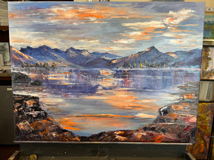 Original art for sale at UGallery.com | Montana Sunrise by Marilyn Froggatt | $800 | oil painting | 18' h x 24' w | photo 3