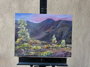 Smoke Trees in Box Canyon by Marilyn Froggatt |  Context View of Artwork 