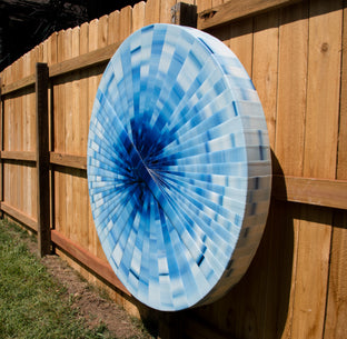 Original art for sale at UGallery.com | Blue Light by Mark Risius | $6,605 | oil painting | 48' h x 48' w | photo 3