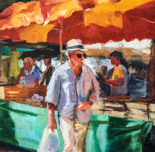 Original art for sale at UGallery.com | Market in Aix II by Jonelle Summerfield | $800 | oil painting | 14' h x 18' w | photo 4