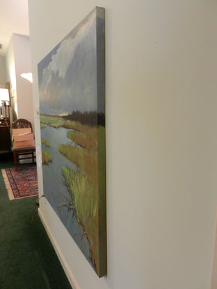 Original art for sale at UGallery.com | Marsh by Mary Pratt | $3,275 | oil painting | 48' h x 48' w | photo 3