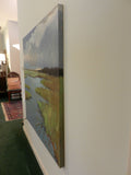 Original art for sale at UGallery.com | Marsh by Mary Pratt | $3,275 | oil painting | 48' h x 48' w | thumbnail 3