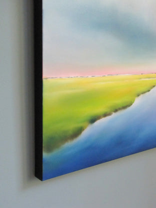 Original art for sale at UGallery.com | Marsh Blues III by Nancy Hughes Miller | $2,200 | oil painting | 36' h x 36' w | photo 2
