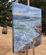 Original art for sale at UGallery.com | Sea Foam by Mary Pratt | $2,100 | acrylic painting | 36' h x 36' w | thumbnail 2