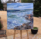 Original art for sale at UGallery.com | Sea Foam by Mary Pratt | $2,100 | acrylic painting | 36' h x 36' w | thumbnail 3