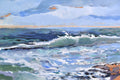 Original art for sale at UGallery.com | Sea Foam by Mary Pratt | $2,100 | acrylic painting | 36' h x 36' w | thumbnail 4