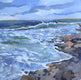Original art for sale at UGallery.com | Sea Foam by Mary Pratt | $2,100 | acrylic painting | 36' h x 36' w | thumbnail 1