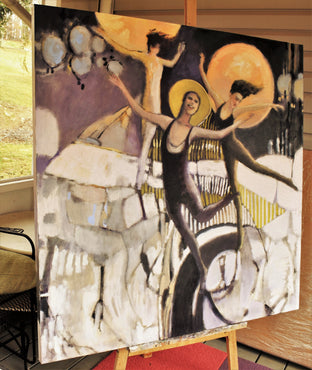 Dancing in the Moonlight by Mary Pratt |  Side View of Artwork 