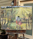 Original art for sale at UGallery.com | Days End in the Vineyard by Mary Pratt | $2,100 | oil painting | 30' h x 40' w | thumbnail 3