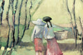 Original art for sale at UGallery.com | Days End in the Vineyard by Mary Pratt | $2,100 | oil painting | 30' h x 40' w | thumbnail 4