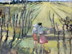Original art for sale at UGallery.com | Days End in the Vineyard by Mary Pratt | $2,100 | oil painting | 30' h x 40' w | thumbnail 1