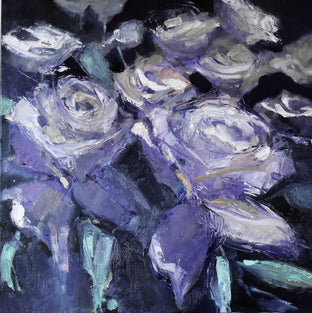 Original art for sale at UGallery.com | Finding Purple by Mary Pratt | $1,000 | oil painting | 18' h x 18' w | photo 1