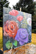 Original art for sale at UGallery.com | Floral Expression by Mary Pratt | $3,900 | oil painting | 48' h x 48' w | thumbnail 2
