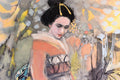 Original art for sale at UGallery.com | Geisha in the Tropics by Mary Pratt | $2,300 | oil painting | 36' h x 36' w | thumbnail 4