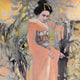 Original art for sale at UGallery.com | Geisha in the Tropics by Mary Pratt | $2,300 | oil painting | 36' h x 36' w | thumbnail 1