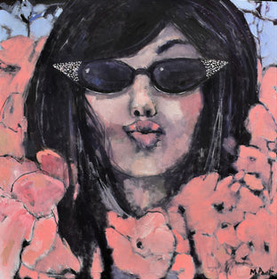 Original art for sale at UGallery.com | I Wear My Sunglasses at Night by Mary Pratt | $4,400 | oil painting | 48' h x 48' w | photo 1