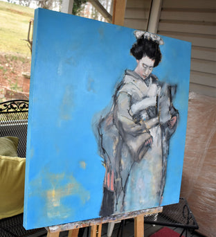 Turquoise Geisha by Mary Pratt |  Side View of Artwork 