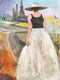 Original art for sale at UGallery.com | Lighted Path by Mary Pratt | $3,600 | oil painting | 48' h x 36' w | thumbnail 1
