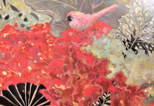 Original art for sale at UGallery.com | Nestled in Red by Mary Pratt | $2,400 | oil painting | 36' h x 36' w | photo 2
